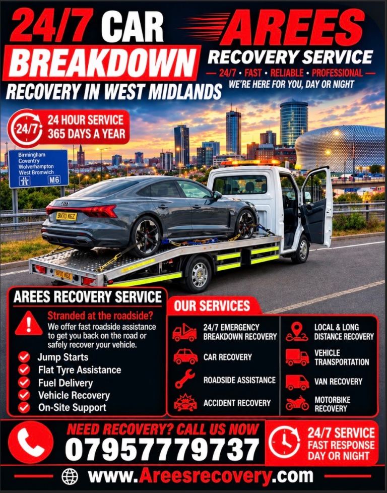 RECOVERY AND BREAKDOWN SERVICE 24/7 TOWING SERVICE AND TRANSPORT