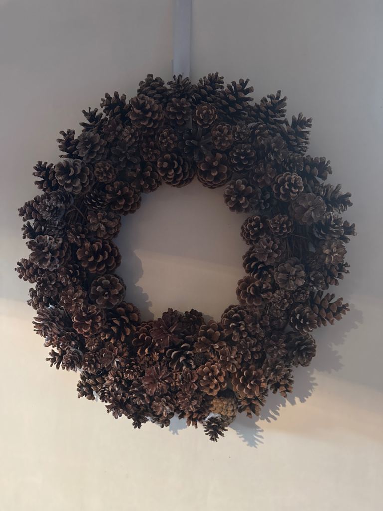 Pine cone wreath