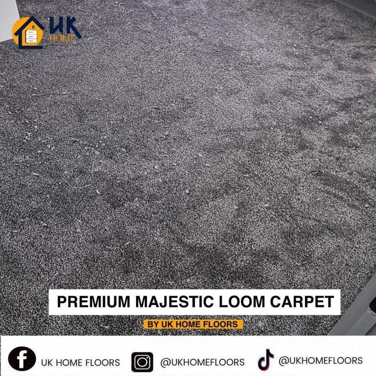 NEW UK Home Floors Majestic Loom Carpet - Grey