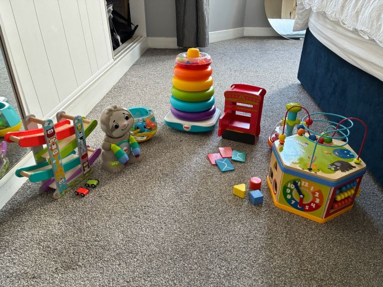 Selection of toddler toys