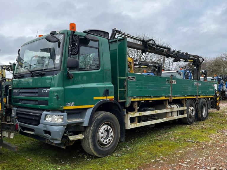 2012 DAF CF 75.310 26T DROPSIDE WITH ATLAS 102.2E CRANE