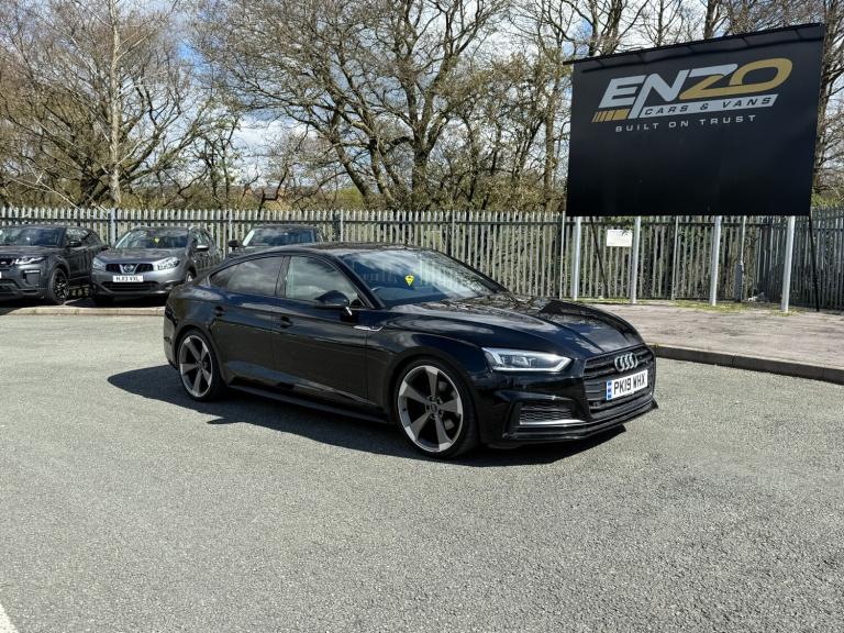 2019 19 REG AUDI A5 S LINE 2.0 PETROL BLACK EDITION AUTOMATIC 5 DOOR SALOON 