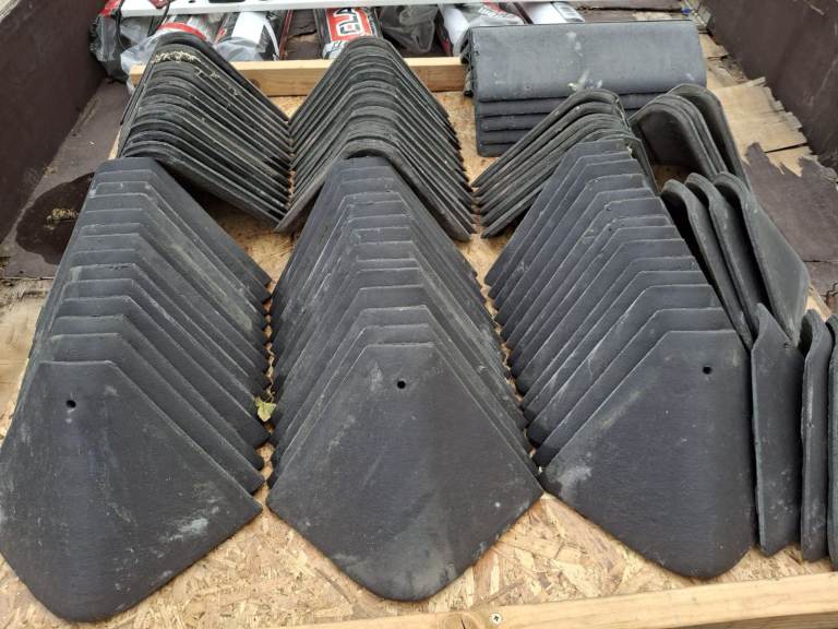 Approx 85No. Marley Bonnet Hip Tiles in Smooth Grey