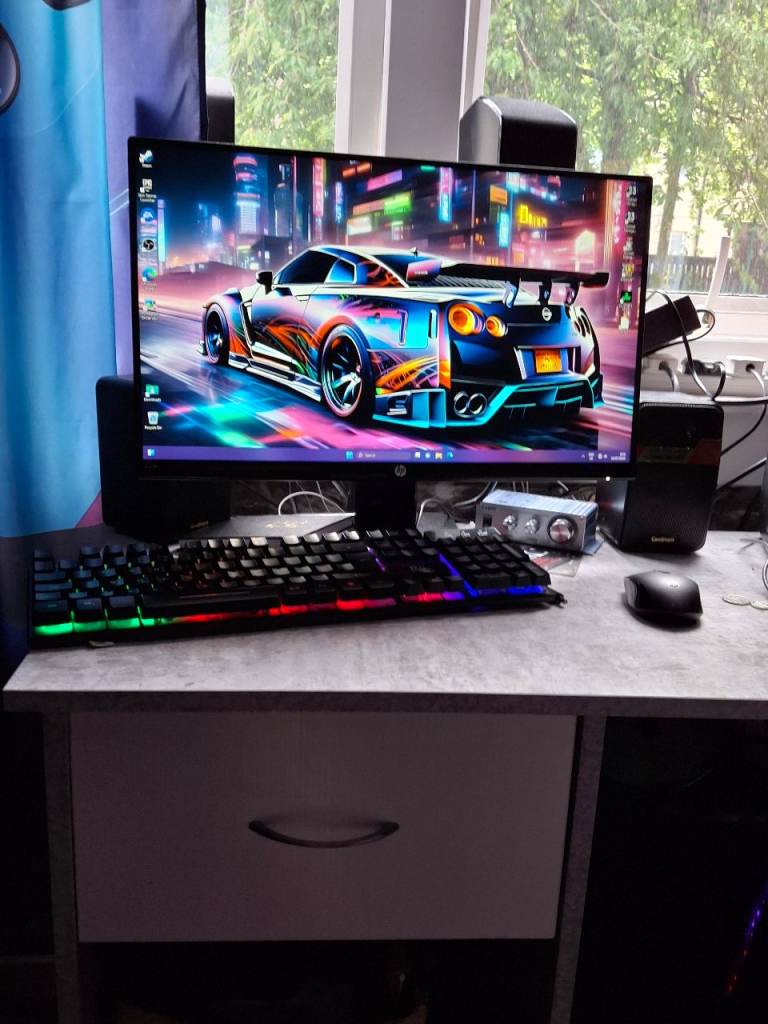 Must go now Gaming pc Hdmi Monitor with Keyboard and Mouse – Good Condition