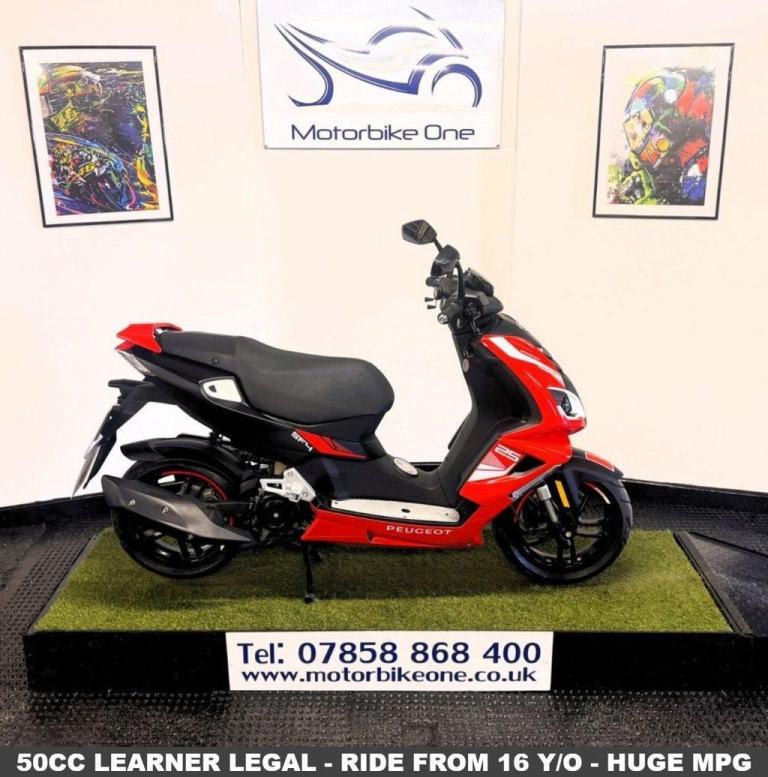 2022 22 PEUGEOT SPEEDFIGHT 50 50 SPORTLINE MOPED AUTOMATIC LEARNER LEGAL GREAT C
