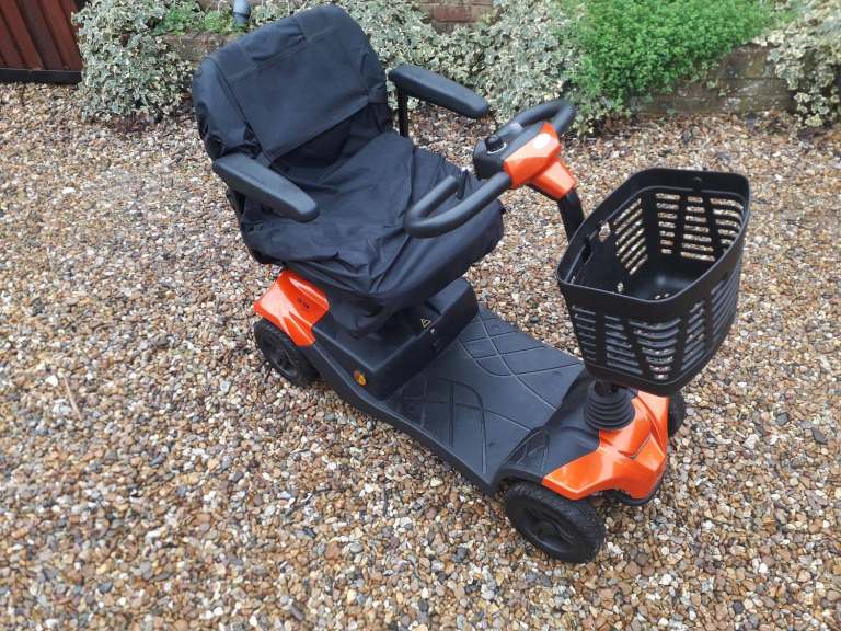 Abilize Stride Sport Travel Mobility Scooter with Cover and Shopping Bag