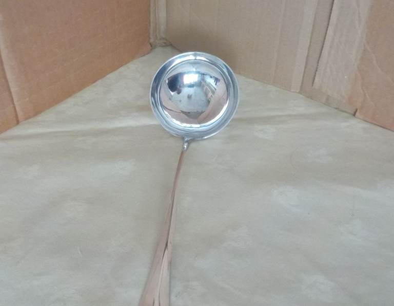 Mappin & Webb Princes Silver Plate Soup/Punch Ladle - Rat Tail Design - 30cm Long