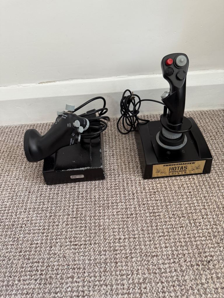image for Thrustmaster Hotas Cougar Joystick & Throttle for PC - Cast Iron F16 Replica