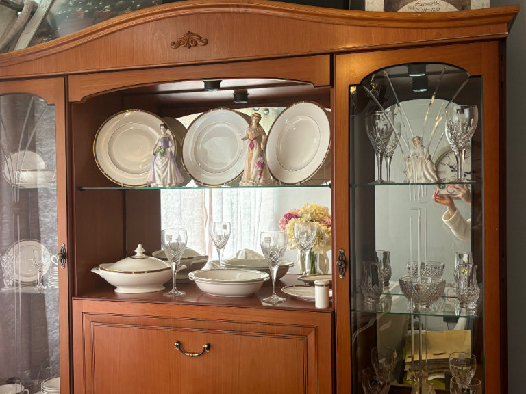 Wooden Display cabinet.