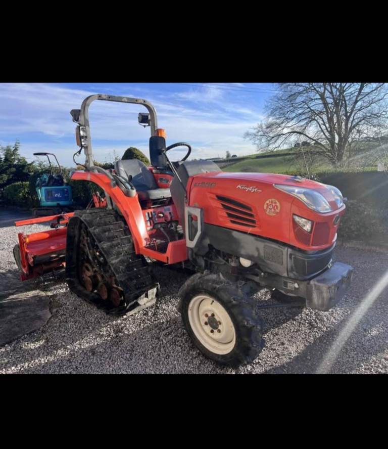 Kubota kt280 mini tractor rotavator 