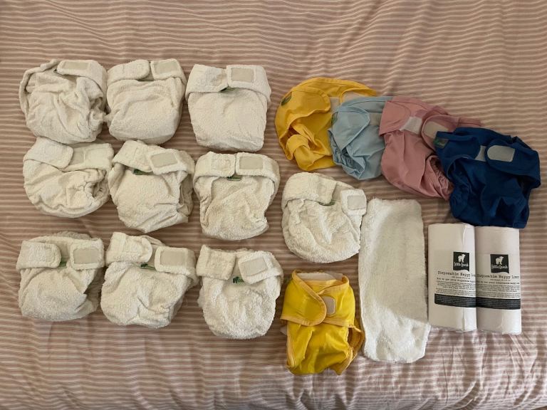 Little Lamb reusable cotton nappies (size 2)