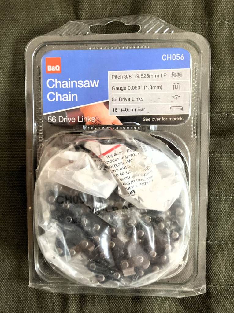 NEW CHAINSAW CHAIN B&Q CH056 56 DRIVE LINKS 40cm 16" BAR TREE SURGEON CUTTING FELLING GARDEN BNIB