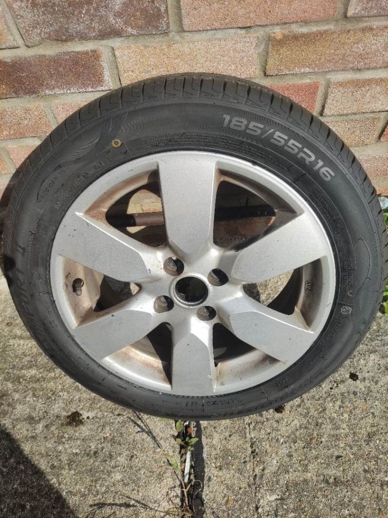 Wheel and New Tyre 
