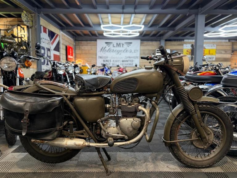 1966 Triumph 3TA military, ex dutch army, 350cc, super cool!!