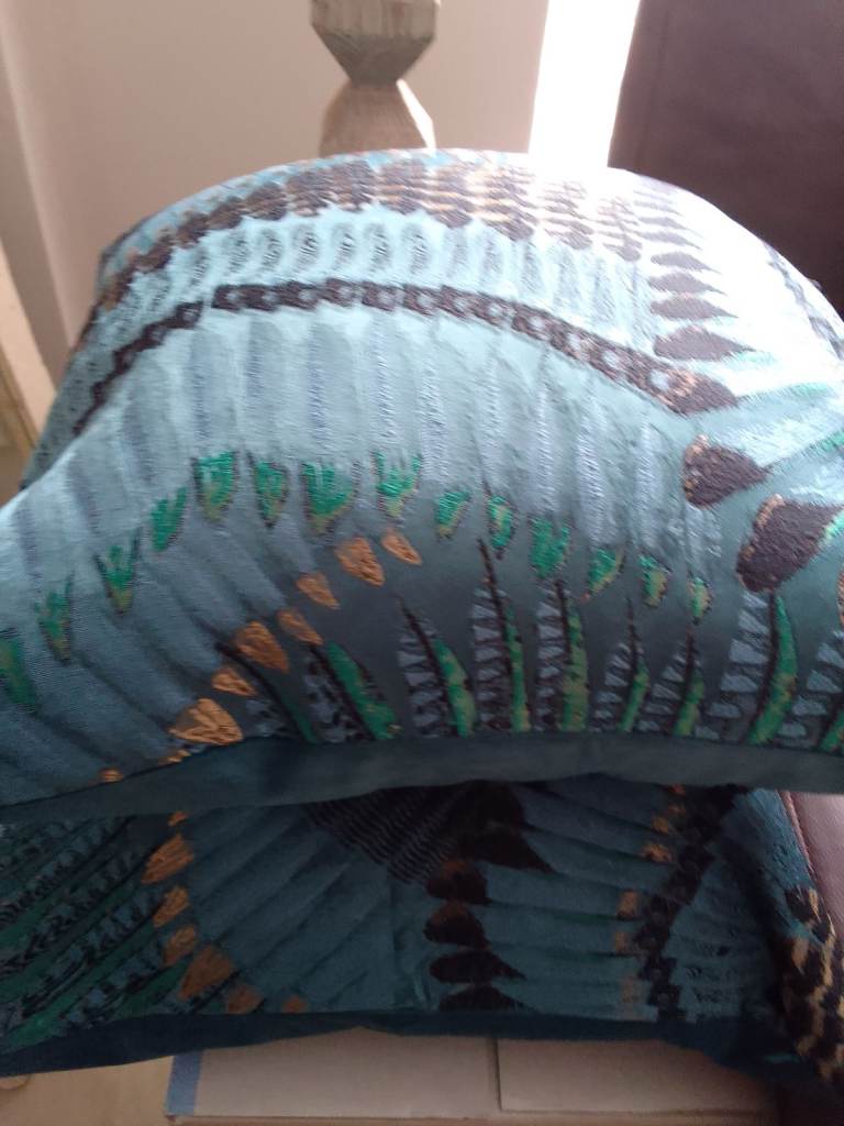 Stunning suede velvet art deco cushions 48cm 4 available  