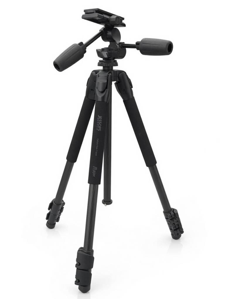 Jessops Major Carbon Fibre Camera Tripod with Pan Head and Carry Bag Excellent