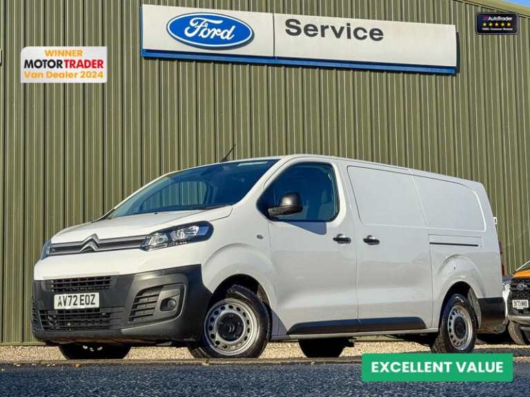 2022 Citroen Dispatch XLWB L3H1 Low Roof Enterprise 1000 Air Con EURO 6 Panel Van Diesel Manual