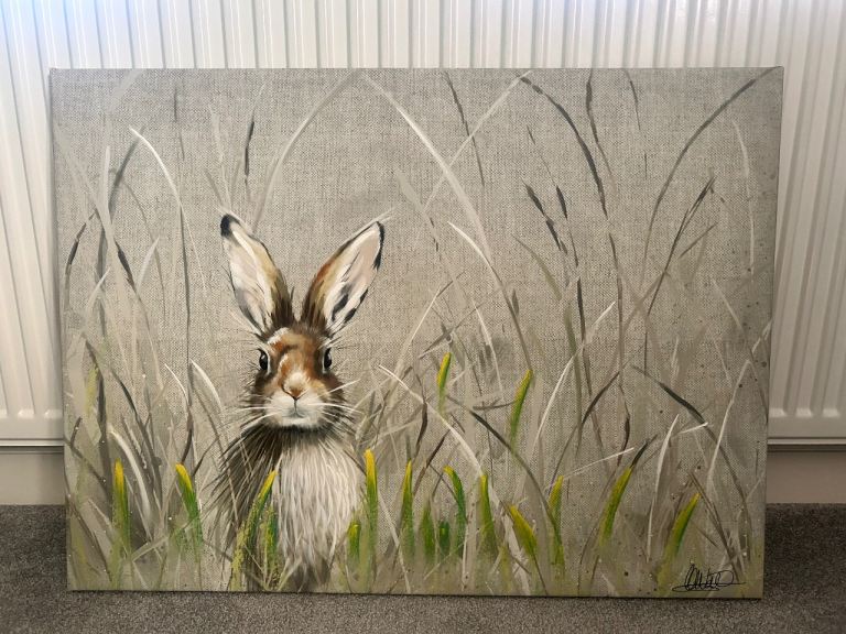 Lovely Hare picture – Good Condition