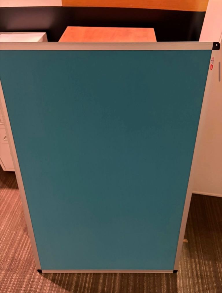 New turquoise office notice /pin board 60x90