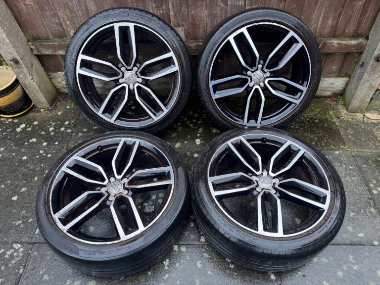 Genuine Audi SQ5 Q5 S Line Plus 21” Diamond Cut Alloy Wheels Set of 4 With Tyres