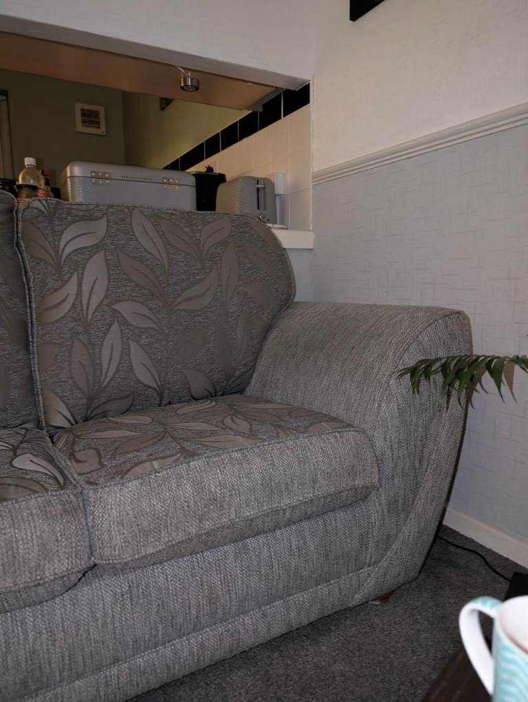 Grey three seater sofa 