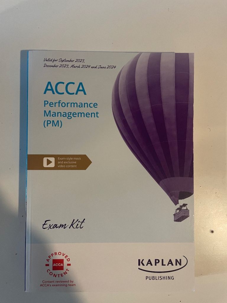 ACCA Performance Management formerly F5