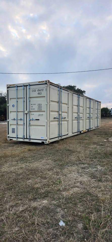 40' High Cube Shipping Container with 4 Side Doors
