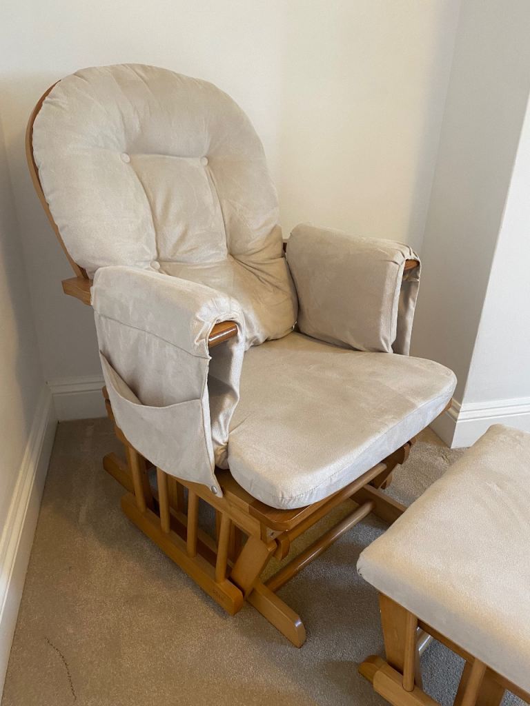 Nursing chair (rocking chair) with footstool