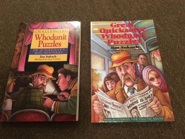 2 Childrens Whodunit puzzle books
