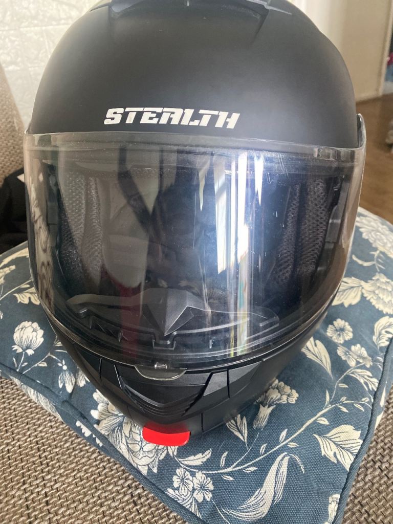 Stealth motorcycle helmet 