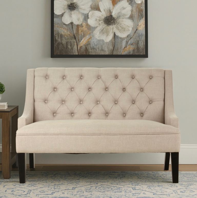 New Sofa Doucet High Back Natural Linen - Was £539 - Collection/Delivery