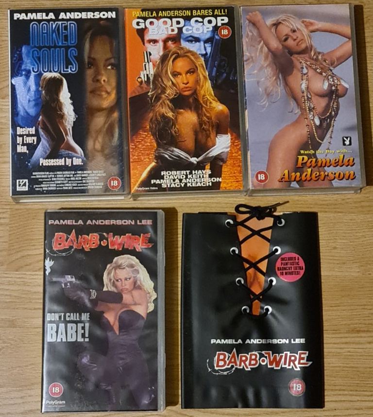 4 X PAMELA ANDERSON VHS VIDEOS