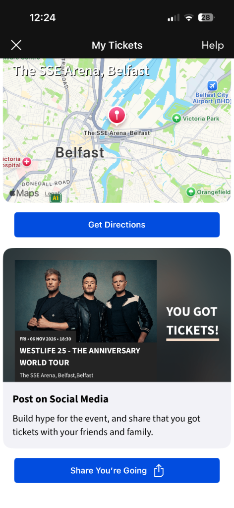Westlife tickets 