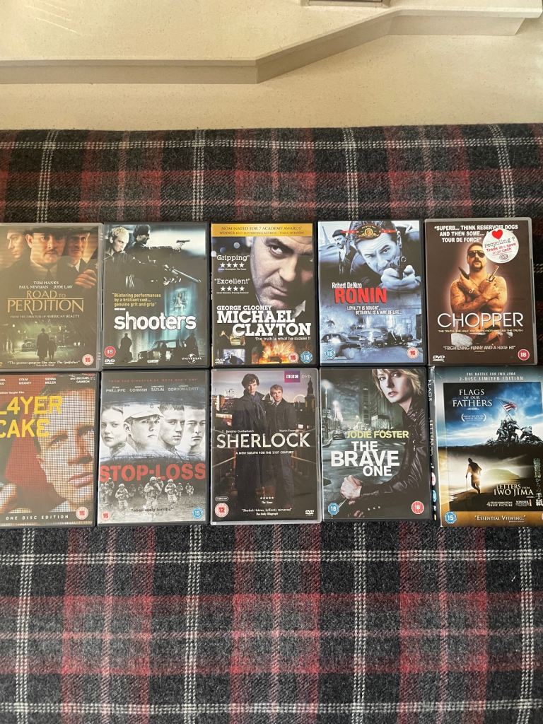 10 Action DVDs