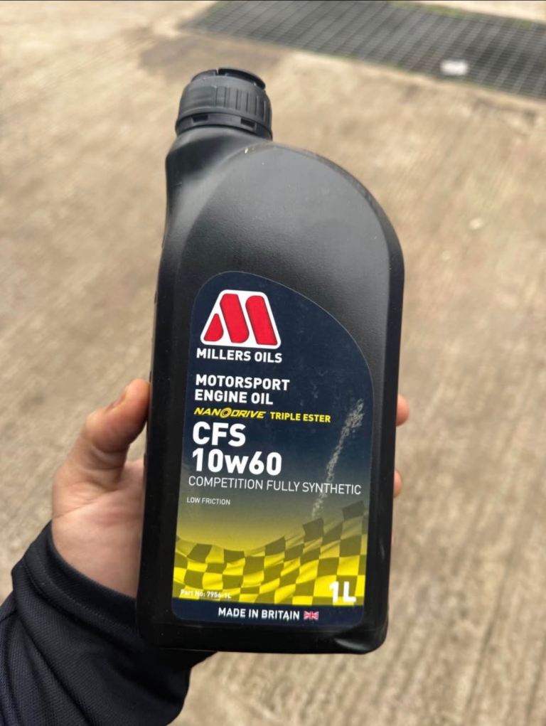 MOTORSPORT ENGINE OIL CFS 10W60 COMPETITION FULLY SYNTHETIC 1 FULL  1 HALF USED