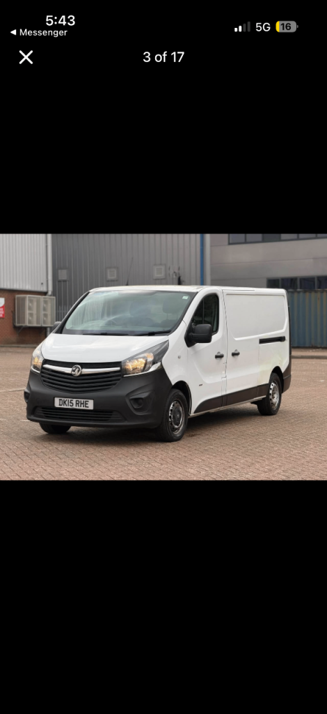 Vauxhall, VIVARO, Panel Van, 2015, Manual, 1598 (cc)