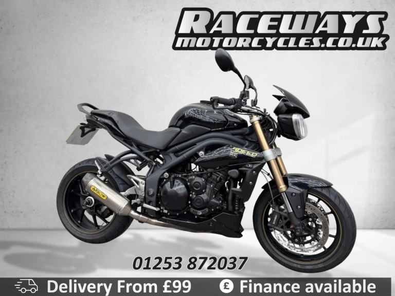 TRIUMPH SPEED TRIPLE 1050 ABS 2013 13 REG 23,879 MILES BLACK USED MOTORCYCLE