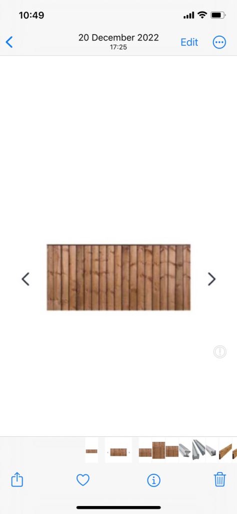 Brand new garden fence panel featheredge pressure treated (6ft by 4ft)