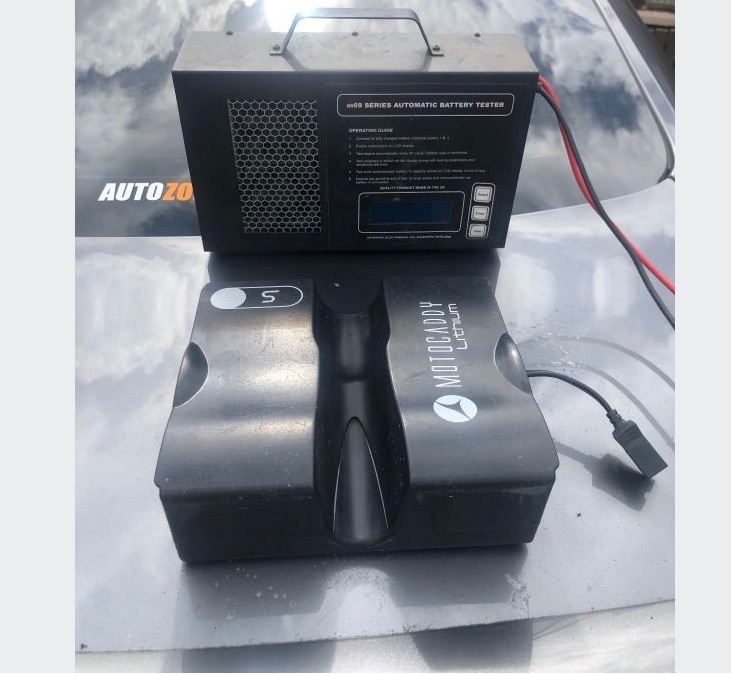 Motocaddy 12volt Lithium Battery & Charger for Golf Trolley