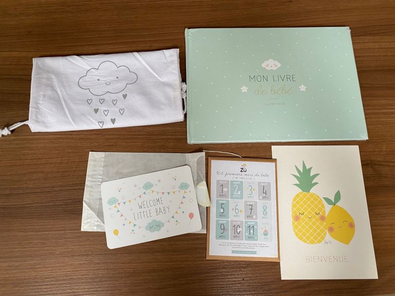 Zu - Birth Box - New - Milestones Cards + Album - Great Gift