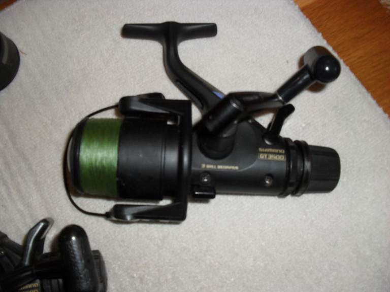 Vintage Shimano Triton Baitrunner Plus 3500 Fishing Reels Match Carp