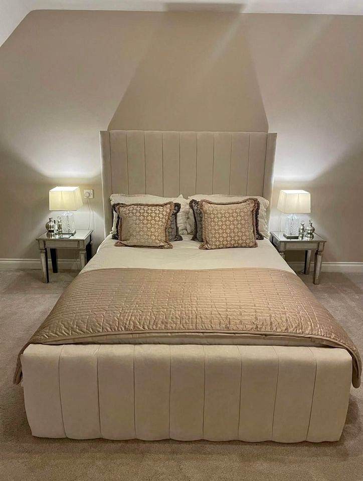 Luxury Royal Wing Bed With Optional Mattress Bundle || Double King Size || Free Delivery + COD