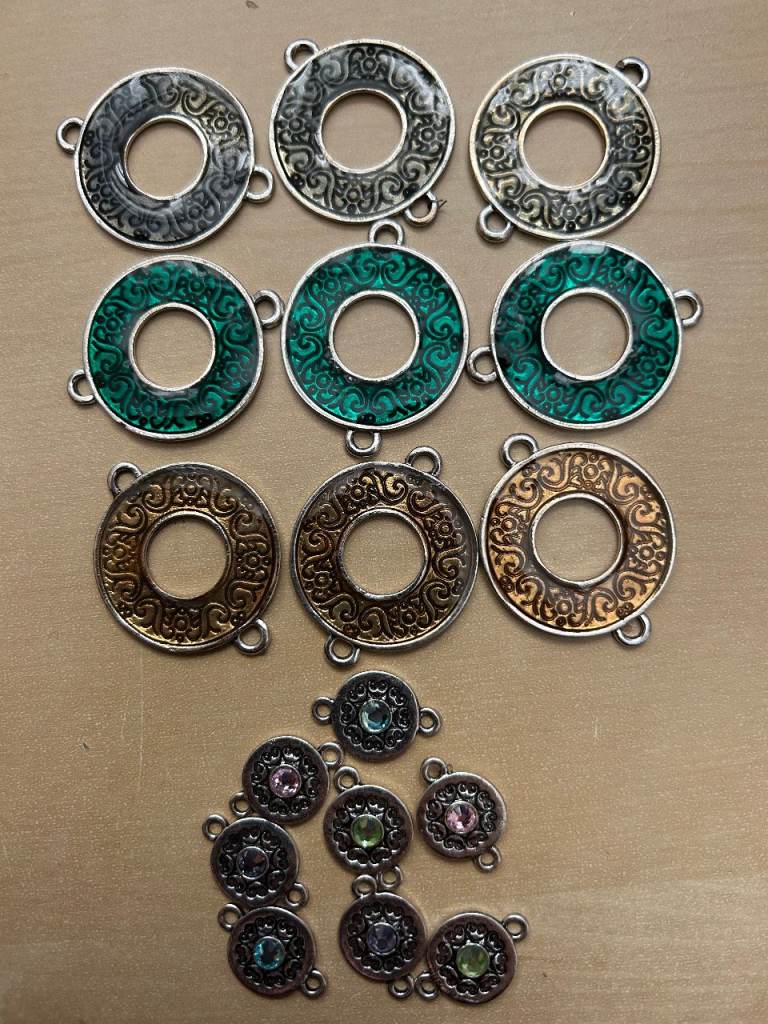 Job Lot of Jewellery Making Charms - Multicoloured Metal
