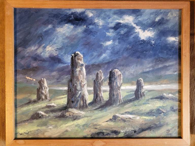 image for Standing Stones - oil on board - 2002 - Julie Baines