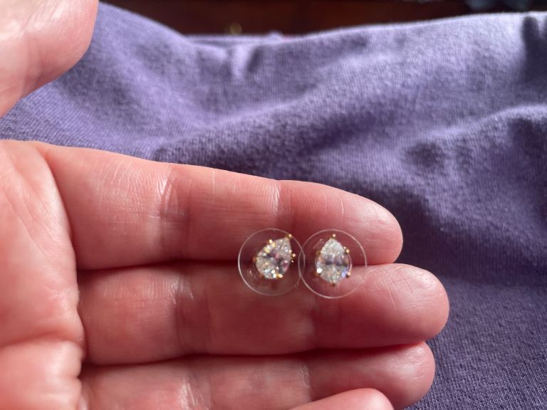 Vintage Crystal Stud Earrings