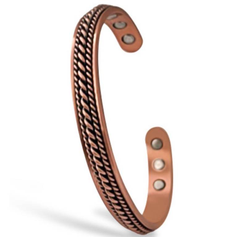 New Copper Bracelet with Magnetic Inserts