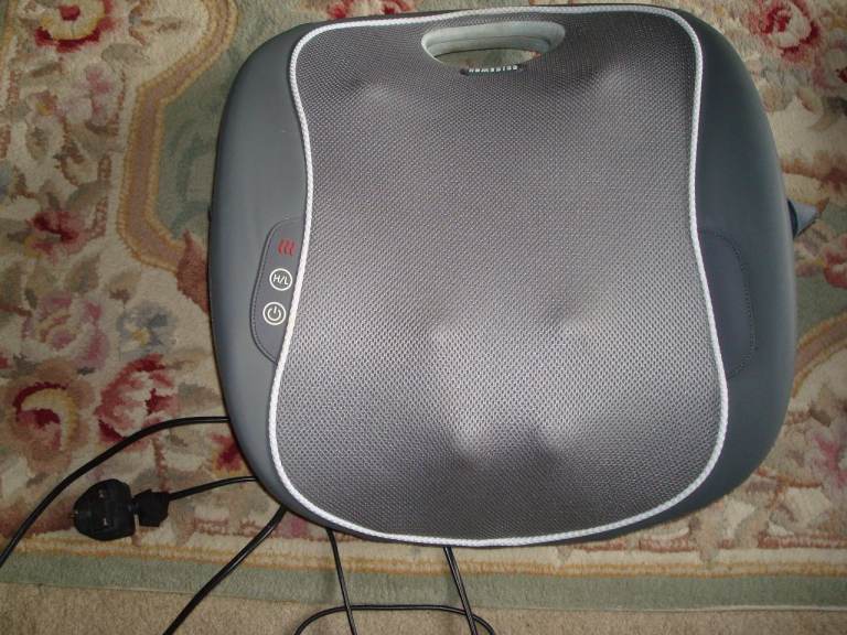 HOMEDICS MULTI ZONE MCSBK-350H-GB SHIATSU MASSAGE CUSHION WITH HEAT BACK LEG BODY