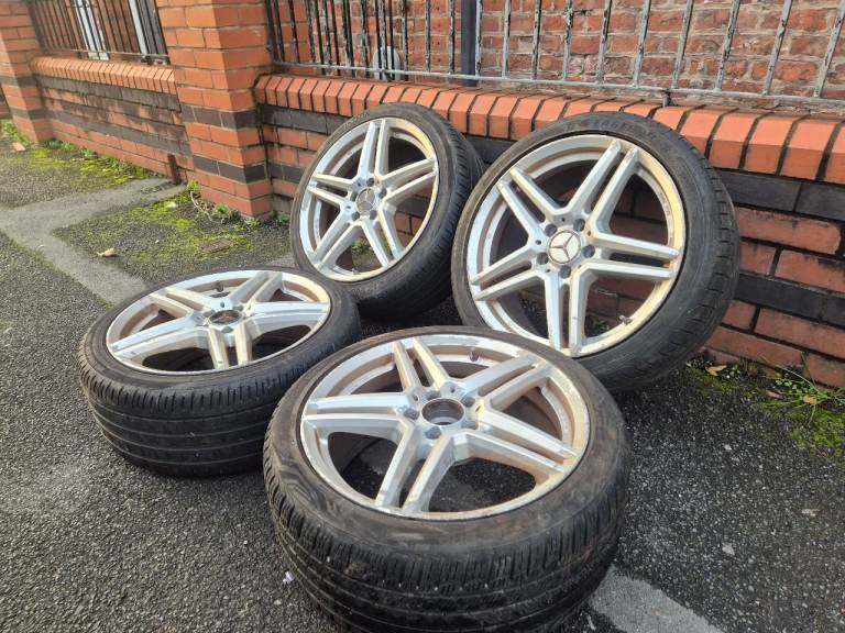 🌟Mercedes 18 inch alloy wheels 5x112 with TYRES A B C E V CLASS