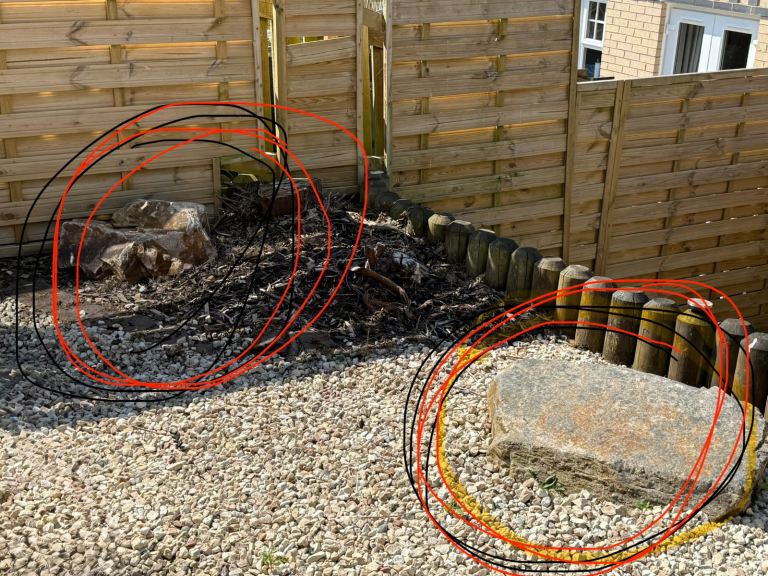 2 x Large Garden Rocks – Natural Stone Pieces (you will need to break up to move) 