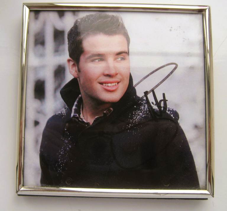 joe mcelderry classic christmas signed framed photo